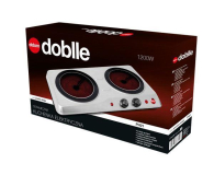 Eldom Kuchenka elektryczna PH21 Doblle 2000W dwupalnikowa inox ceramiczna - 325287 - zdjęcie 2
